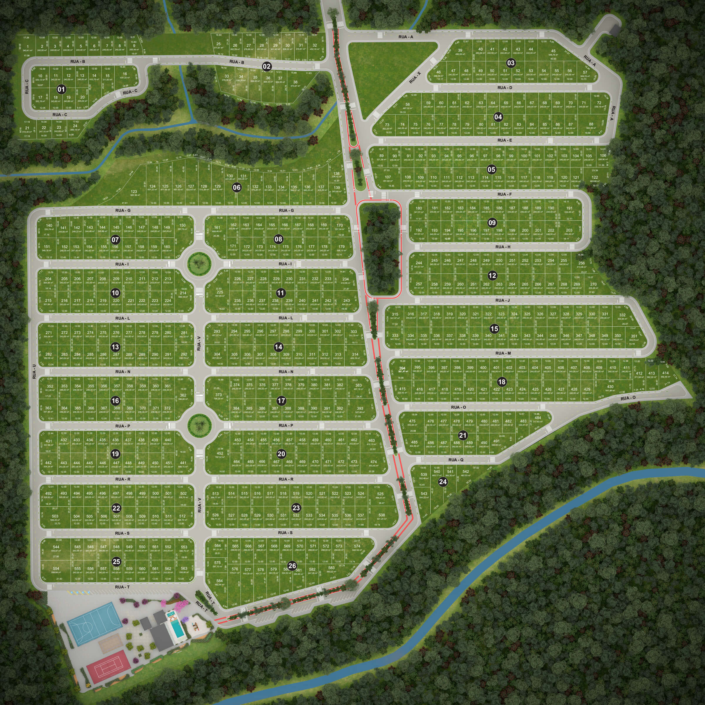 Implantação - Masterplan Reserva dos Ipês